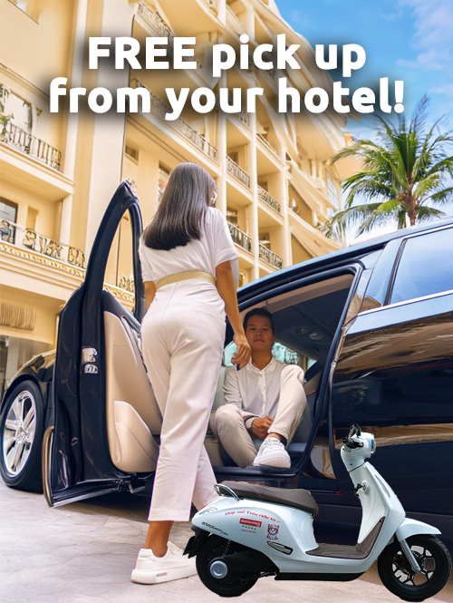 We'll pick you up from your Central Nha Trang hotel for FREE!